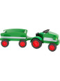 Drewniany traktor z przyczepą  do zabawy dla dzieci, farma small foot design - drewniana zabawka, zabawa z figurkami dla 3 latk Drewniany traktor z przyczepą  do zabawy dla dzieci, farma small foot design - drewniana zabawka, zabawa z figurkami dla 3 latk