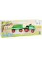 Drewniany traktor z przyczepą  do zabawy dla dzieci, farma small foot design - drewniana zabawka, zabawa z figurkami dla 3 latk Drewniany traktor z przyczepą  do zabawy dla dzieci, farma small foot design - drewniana zabawka, zabawa z figurkami dla 3 latk