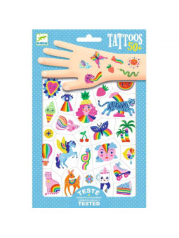 Tatuaże neonowa TĘCZA DJ09617