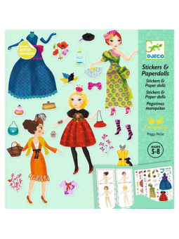 Zestaw kreatywny z naklejkami MODA DJ09691