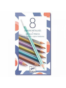 Kredki metaliczne 8 kolorów DJ09753