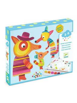 Zestaw art. z farbami RODZINA LISKÓW  DJ09897