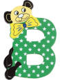 Drewniana literka - B Drewniana literka - B