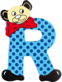 Drewniana literka - R