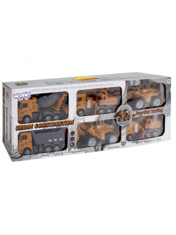 WOOPIE Wielki Zestaw Auta Budowlane 6w1