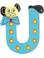 Drewniana literka - U Drewniana literka - U