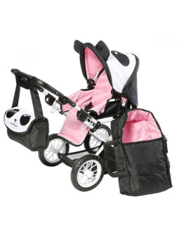 Panda wózek dla lalek 3w1 Ruby Knorr Toys 63101