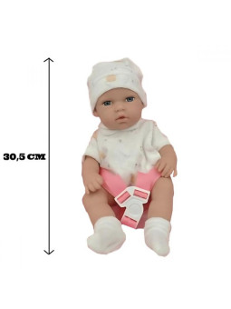 WOOPIE ROYAL Zestaw Lalka Bobas 30,5 cm + Nosidełko Różowe