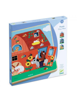 Puzzle 3 warstwowe GOSPODARSTWO DJ01482