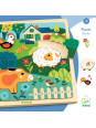 Edukacyjne puzzle drewniane FARMA  DJ01825 Edukacyjne puzzle drewniane FARMA  DJ01825