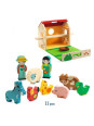 Drewniana farma z figurkami SOFTI-FARM DJ06369 Drewniana farma z figurkami SOFTI-FARM DJ06369