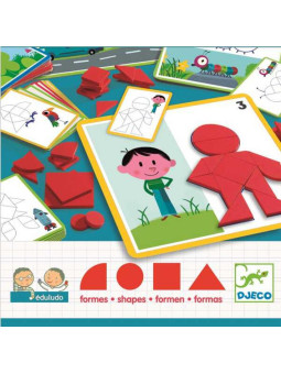 Gra eduludo układanie z figur geometr. DJ08300