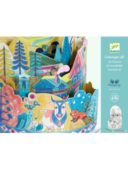 Kolorowanki 3D NA SZCZYCIE...ŚWIATA  DJ08743