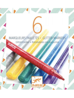 Markery brokatowe - 6 szt. DJ08871