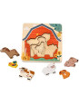 Puzzle warstwowe zwierzątka na farmie Puzzle warstwowe zwierzątka na farmie