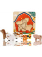 Puzzle warstwowe zwierzątka na farmie Puzzle warstwowe zwierzątka na farmie