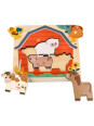 Puzzle warstwowe zwierzątka na farmie Puzzle warstwowe zwierzątka na farmie