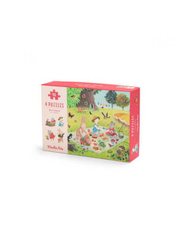 Puzzle kartonowe "PORY ROKU" Grande Famille 632440