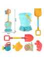WOOPIE Zestaw Wiaderko Foremki Łopatki Konewka do Piasku 7 el. WOOPIE Zestaw Wiaderko Foremki Łopatki Konewka do Piasku 7 el.