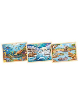 Puzzle Powerdisplay, 96 pieces - set of 9
