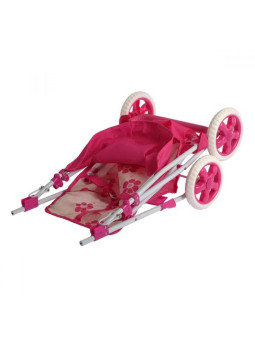 WOOPIE ROYAL Wózek dla Lalek Spacerówka w Kwiaty