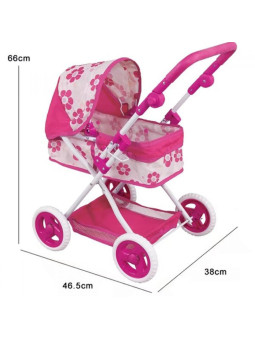 WOOPIE ROYAL Wózek dla Lalek Głęboki Regulowana Rączka