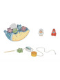 TOOKY TOY Śpiący Księżyc Balansująca Układanka Drewniana Nawlekanka Montessori TOOKY TOY Śpiący Księżyc Balansująca Układanka Drewniana Nawlekanka Montessori