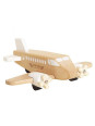 Drewniany samolot z ruchomymi śmigłami, zabawka dla dzieci model Le Toy Van Drewniany samolot z ruchomymi śmigłami, zabawka dla dzieci model Le Toy Van