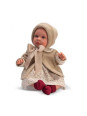 Lalka Leo w płaszczyku Asi 0187700 - Dziewczynka, 46 cm, Brzuszek: Miękki, Kolor oczu: Niebieski
