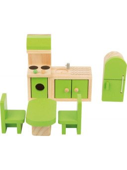 Drewniane mebelki dla lalek - Kuchnia