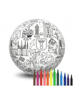 Piłka Balonowa do kolorowania seria miasta TRÓJMIASTO