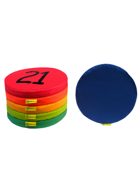 Poduszki kodura zestaw Liczby 21-25 + 1 gładka (6 szt.) AKSON