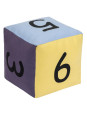 Kostka edukacyjna Pastelowa 15 cm - Cyfry Kostka edukacyjna Pastelowa 15 cm - Cyfry
