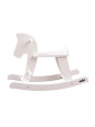 Drewniany konik na biegunach- biały Drewniany konik na biegunach- biały