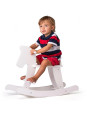 Drewniany konik na biegunach- biały Drewniany konik na biegunach- biały