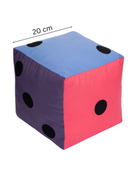 Kostka edukacyjna Pastelowa 20 cm Kropki