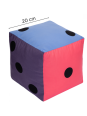 Kostka edukacyjna Pastelowa 20 cm Kropki Kostka edukacyjna Pastelowa 20 cm Kropki