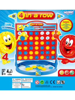 WOOPIE Gra Strategiczna 4 w LINII 5+ - Zestaw 3 szt.