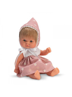 Lalka Bomboncin Asi 0118080 - Dziewczynka, 20 cm, Brzuszek: Winylowy, Kolor oczu: Niebieski, Kolor włosów: Blond