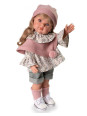 Lalka Bella w ponczo Antonio Juan 28331 - Dziewczynka, 45 cm, Brzuszek: Winylowy, Kolor oczu: Niebieski, Kolor włosów: Blond