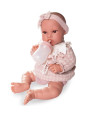 Lalka Erika z kocykiem i butelką Antonio Juan 33002 - Dziewczynka, 42 cm, Brzuszek: Miękki, Kolor oczu: Brązowy Lalka Erika z kocykiem i butelką Antonio Juan 33002 - Dziewczynka, 42 cm, Brzuszek: Miękki, Kolor oczu: Brązowy