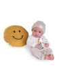 Lalka Erik z poduszką Antonio Juan 50423 - Chłopiec, 42 cm, Brzuszek: Winylowy, Kolor oczu: Brązowy Lalka Erik z poduszką Antonio Juan 50423 - Chłopiec, 42 cm, Brzuszek: Winylowy, Kolor oczu: Brązowy