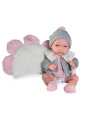 Lalka Toneta Baby z poduszką Antonio Juan 60150 - Dziewczynka, 33 cm, Brzuszek: Winylowy, Kolor oczu: Brązowy Lalka Toneta Baby z poduszką Antonio Juan 60150 - Dziewczynka, 33 cm, Brzuszek: Winylowy, Kolor oczu: Brązowy