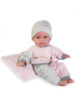 Lalka Toneta Baby gaworząca z poduszką Antonio Juan 70331 - Dziewczynka, 34 cm, Brzuszek: Miękki, Kolor oczu: Niebieski Lalka Toneta Baby gaworząca z poduszką Antonio Juan 70331 - Dziewczynka, 34 cm, Brzuszek: Miękki, Kolor oczu: Niebieski
