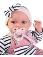 Lalka Toneta Baby gaworząca Antonio Juan 70332 - Dziewczynka, 34 cm, Brzuszek: Miękki, Kolor oczu: Niebieski Lalka Toneta Baby gaworząca Antonio Juan 70332 - Dziewczynka, 34 cm, Brzuszek: Miękki, Kolor oczu: Niebieski