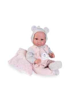 Lalka Luca z poduszką Antonio Juan 33017 - Dziewczynka, 42 cm, Brzuszek: Miękki, Kolor oczu: Brązowy