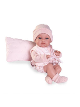 Lalka Baby Toneta z elastycznym tułowiem Antonio Juan 70364 - Dziewczynka, 34 cm, Brzuszek: Miękki, Kolor oczu: Niebieski