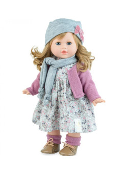 Lalka Tina Violet Marina & Pau 626 - Dziewczynka, 42 cm, Brzuszek: Miękki, Kolor oczu: Niebieski, Kolor włosów: Blond