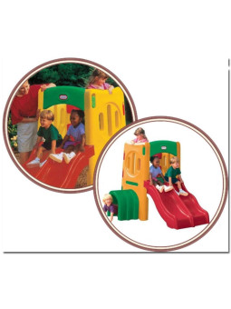 Małpi gaj z podwójną zjeżdżalnią Little Tikes