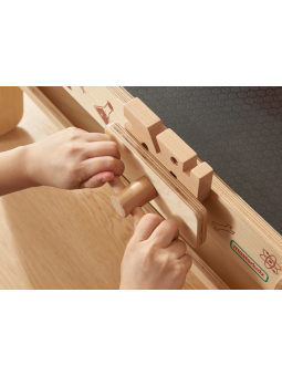 MASTERKIDZ Drewniany Warsztat XXL Montessori STEM z Narzędziami